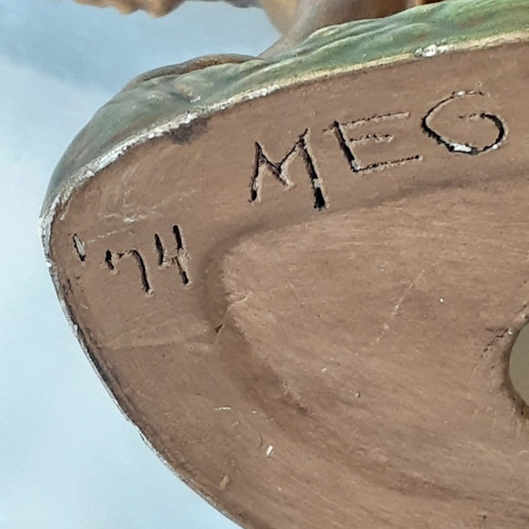 Vintage Plaster Camel 1974 Handmade By Meg - Picture 3 of 8